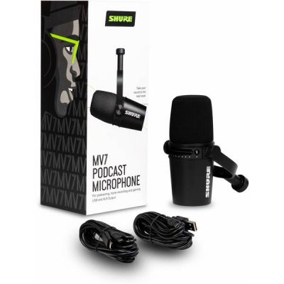 Shure MV7 K - Microfono Dinamico USB/XLR - Blupoint Music